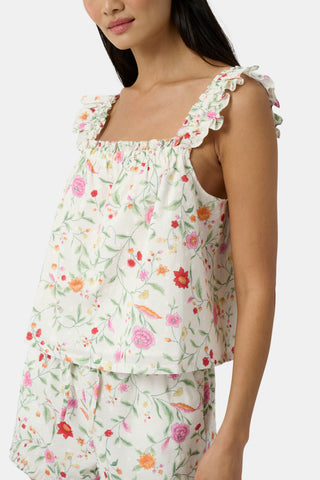 Roller Rabbit White Baroque Floral Saylor Set