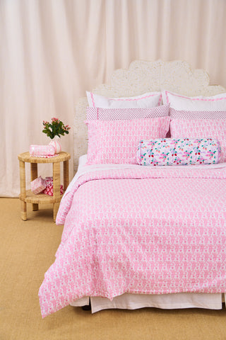 Roller Rabbit Pale Pink Lovely Monkey Pillowcase Set