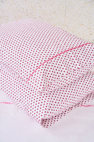 Hearts Pillowcase Set
