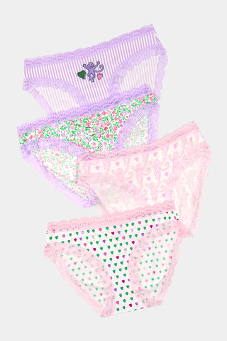 Roller Rabbit Mixed Icon Bikini 4 Pack