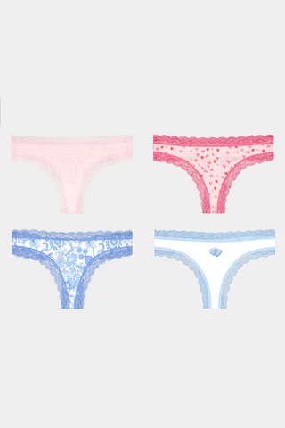 Pastel Core Thong 4 Pack