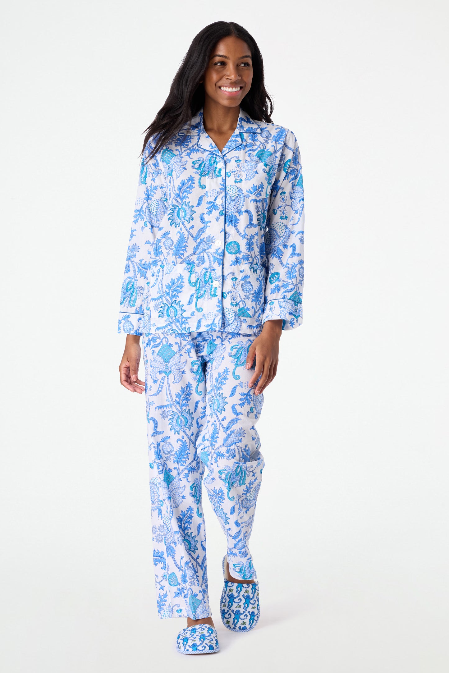 RQYYD Women's 2 Piece Plush Fleece Pajama Set,Long Sleeve Tops Pants Zipper  Sweatsuit Set Warm Loungewear Sleepwear on Clearance (Blue,L) 