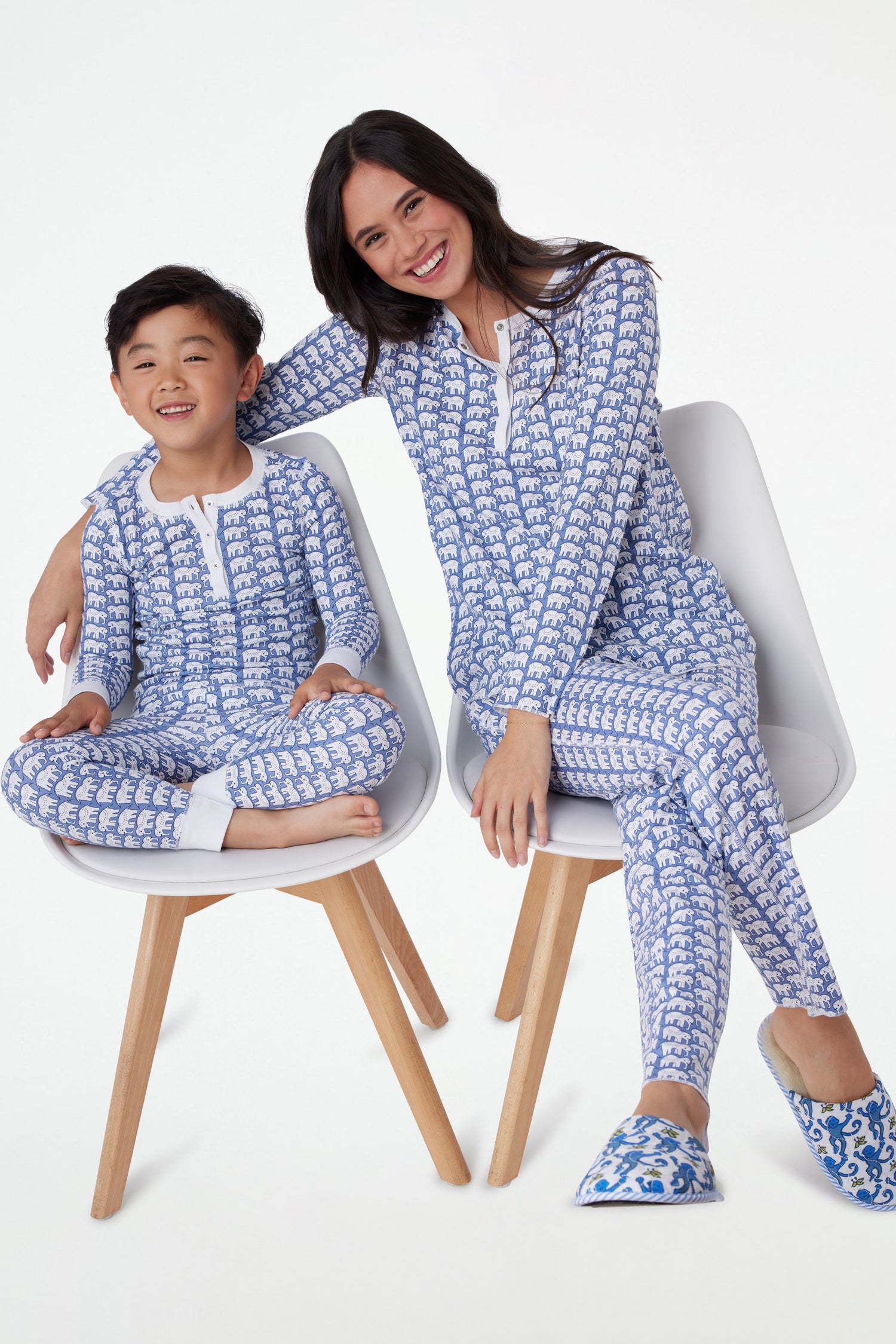 Roller Rabbit Blue Hathi Pajamas