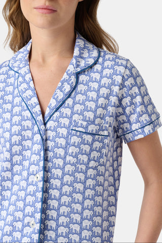 Roller Rabbit Blue Hathi Polo Pajamas