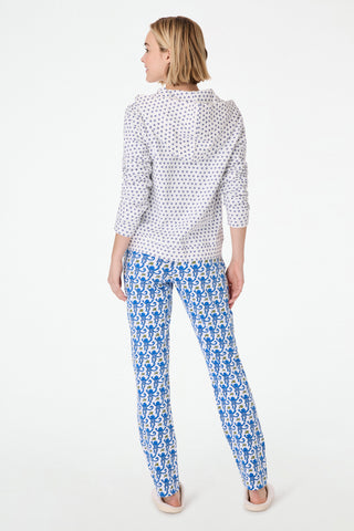 Roller Rabbit Blue Hearts Harley Hoodie
