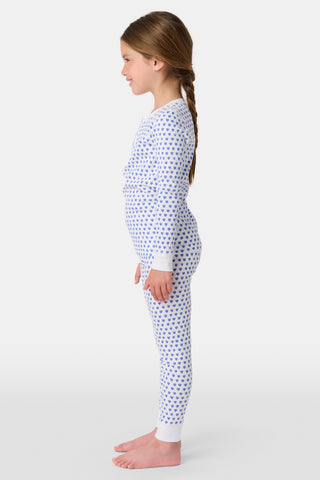 Roller Rabbit Blue Kids Hearts Pajamas
