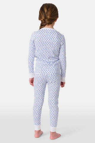 Roller Rabbit Blue Kids Hearts Pajamas