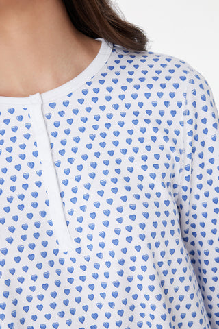 Roller Rabbit Blue Hearts Pajamas