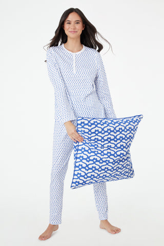 Roller Rabbit Blue Hearts Pajamas