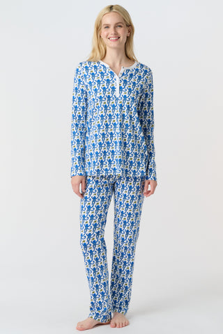 Roller Rabbit Blue Monkey Pajamas
