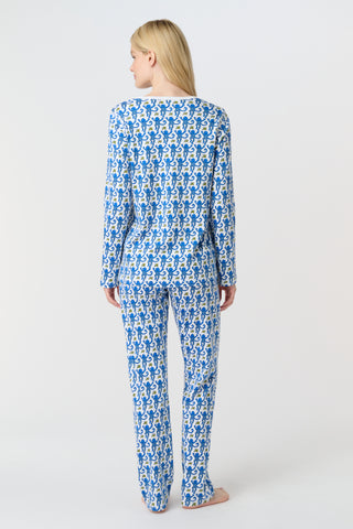 Roller Rabbit Blue Monkey Pajamas