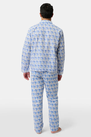Roller Rabbit Blue Men's Blue Monkey Loungewear Set