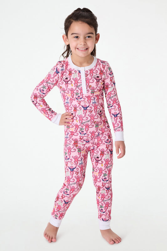 Kids Boston Monkey Pajamas view 2