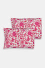 Roller Rabbit Magenta Botanica Pillowcase Set