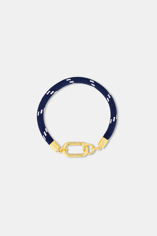 Roller Rabbit Navy Paracord Charm Bracelet