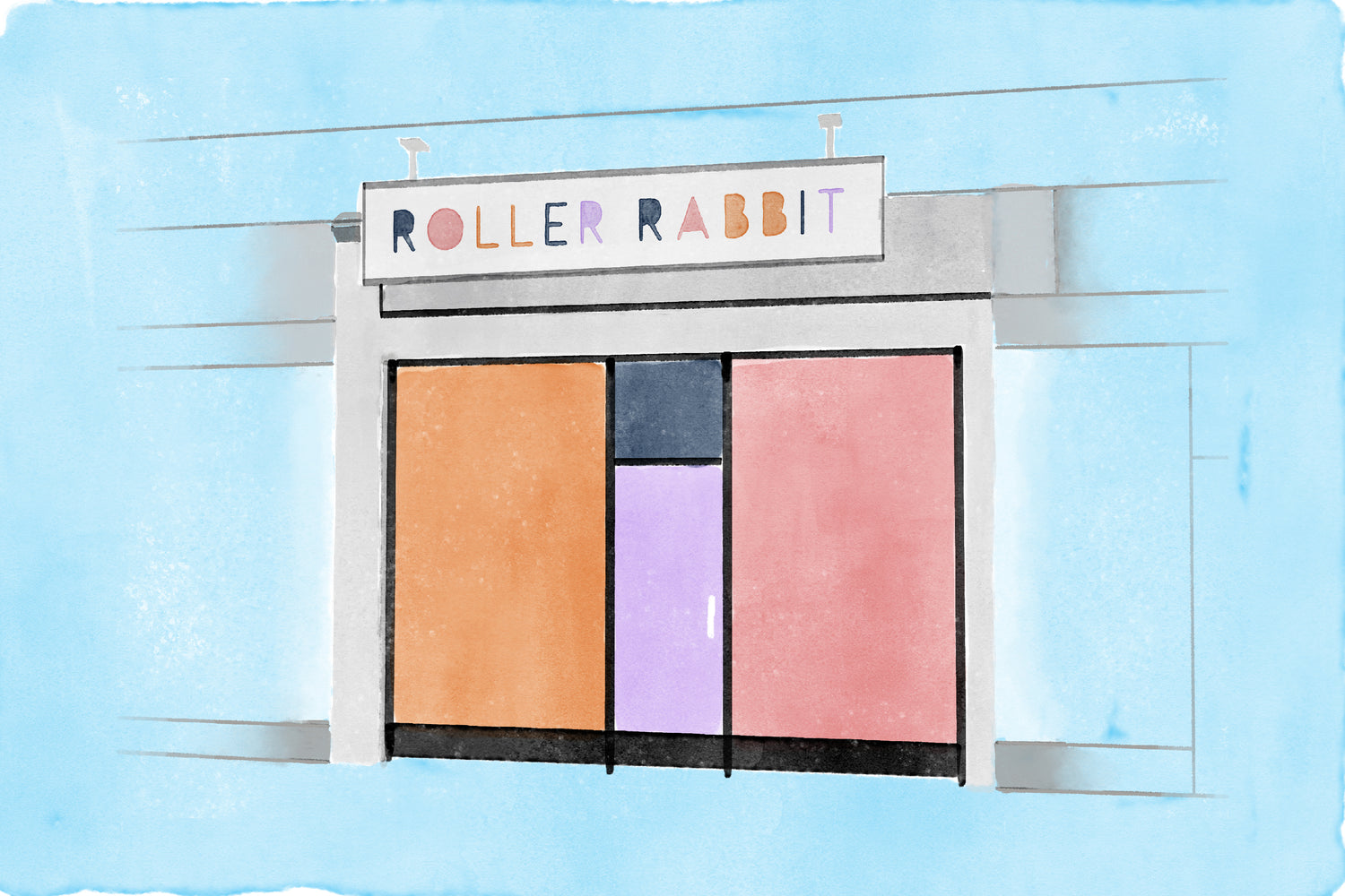 Roller Rabbit Boston Store Watercolor