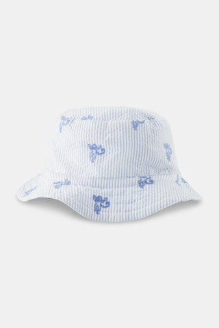 Roller Rabbit Blue Kids Mini Monkey Bucket Hat