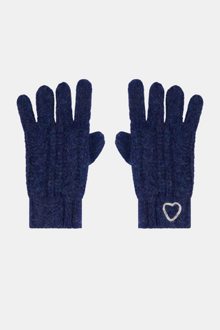 Hearts Embroidery Gloves