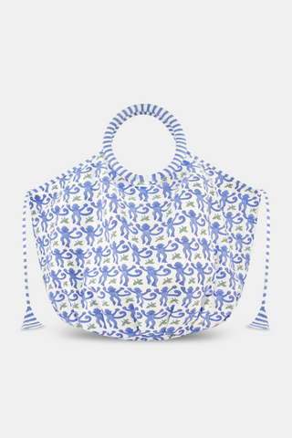 Roller Rabbit Blue Monkey Bondi Bag