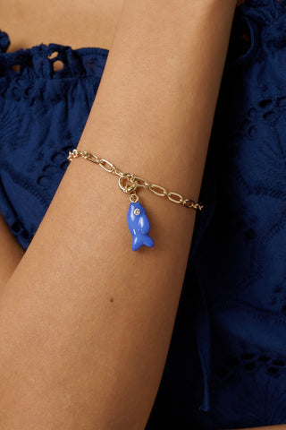 Roller Rabbit Blue Fish Charm