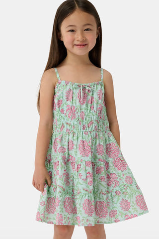 Roller Rabbit Pink Kids Camellia Block Karla Dress