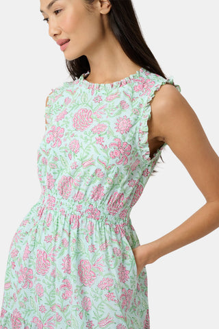 Roller Rabbit Pink Camellia Block Milani Dress