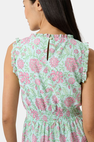 Roller Rabbit Pink Camellia Block Milani Dress
