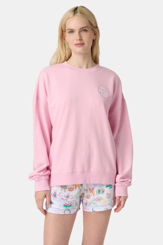 Roller Rabbit Pink Camp RR Crewneck
