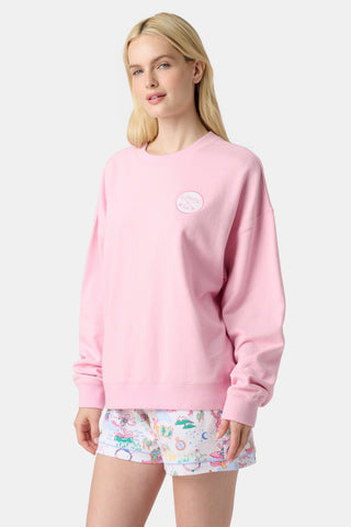 Roller Rabbit Pink Camp RR Crewneck