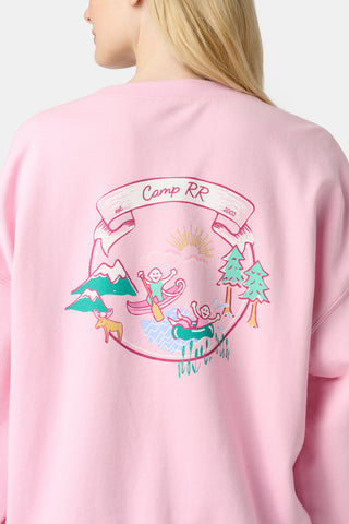 Roller Rabbit Pink Camp RR Crewneck