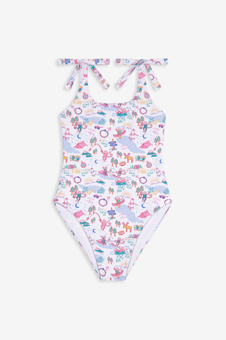 Roller Rabbit Pink Kids Camp RR Cora One Piece