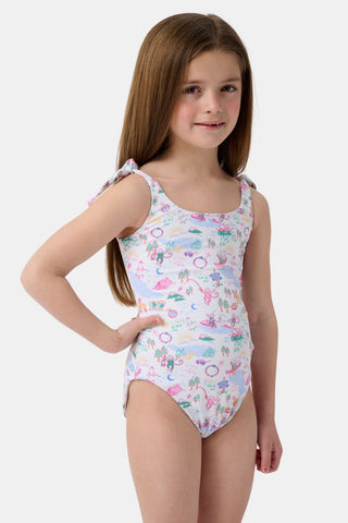Roller Rabbit Pink Kids Camp RR Cora One Piece