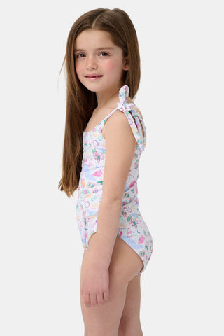 Roller Rabbit Pink Kids Camp RR Cora One Piece