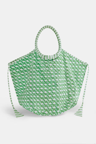 Roller Rabbit Green Cane Bondi Bag
