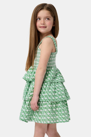 Roller Rabbit Green Kids Cane Kenia Dress