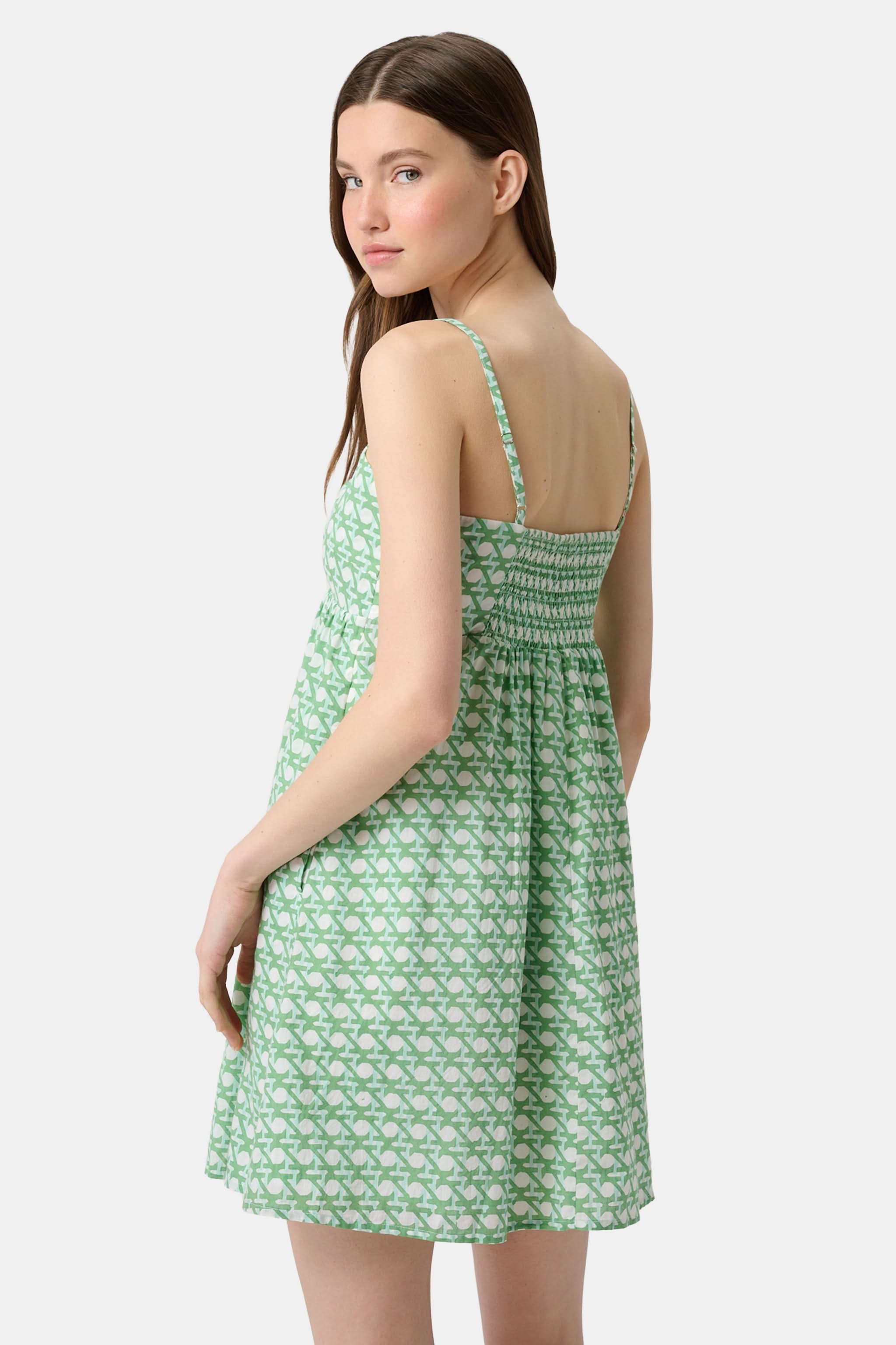 roller rabbit green dress Fern Floral Georgina Dress