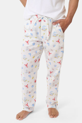 Roller Rabbit Red Mens Catch Of The Day Jon Pant