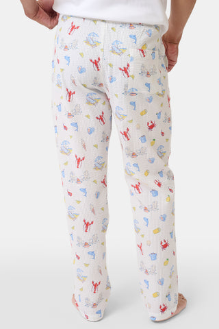 Roller Rabbit Red Mens Catch Of The Day Jon Pant