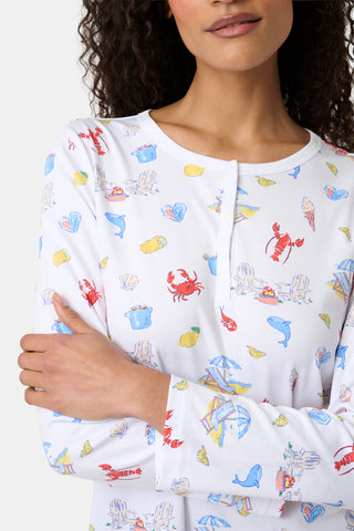 Roller Rabbit Red Catch Of The Day Pajamas