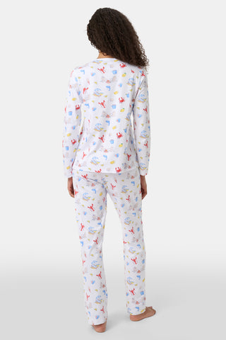 Roller Rabbit Red Catch Of The Day Pajamas