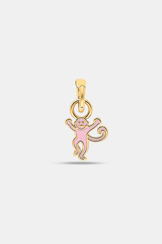 Roller Rabbit Pink MONKEY CHARM