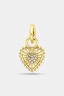 Beaded Heart Charm