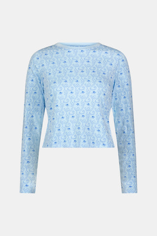 Monkey Rosebud Long Sleeve Baby Tee