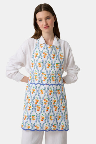 Roller Rabbit Orange Clementine Trellis Apron