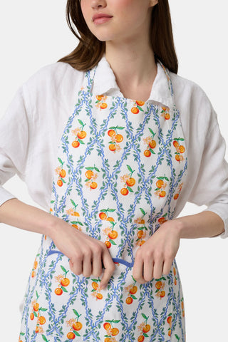 Roller Rabbit Orange Clementine Trellis Apron