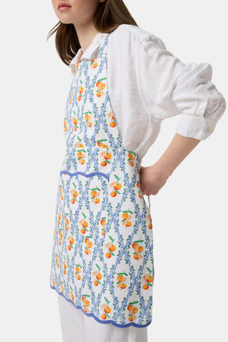 Roller Rabbit Orange Clementine Trellis Apron