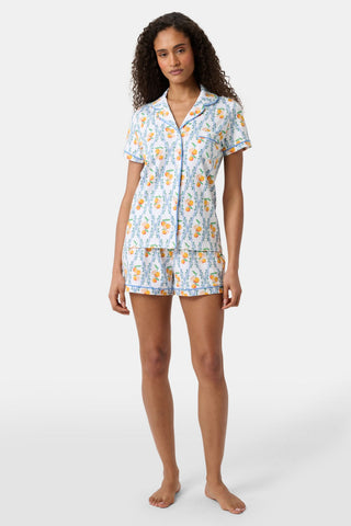 Roller Rabbit Orange Clementine Trellis Polo Pajamas