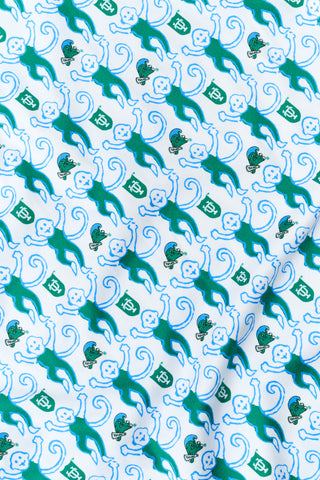 Green Wave Lovely Monkey Polo Pajamas