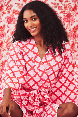 Roller Rabbit Red Jemina Kimono