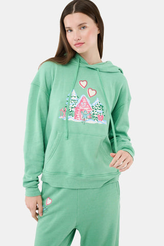ROLLER RABBIT GREEN COZY CABIN HOODIE